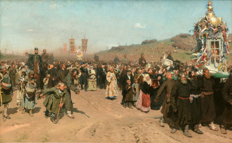 Procession religieuse dans la province de Koursk par Ilya Repin